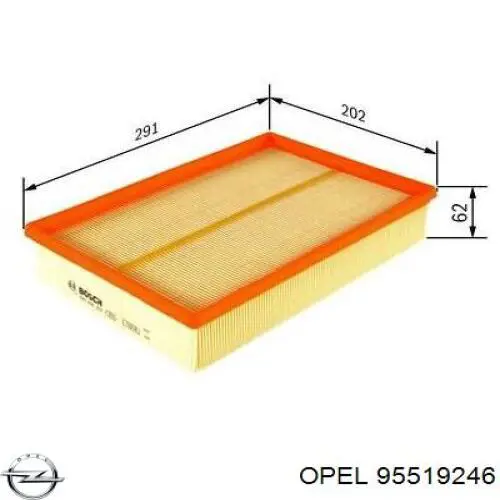 Filtro de aire Renault Master 3 FV, JV