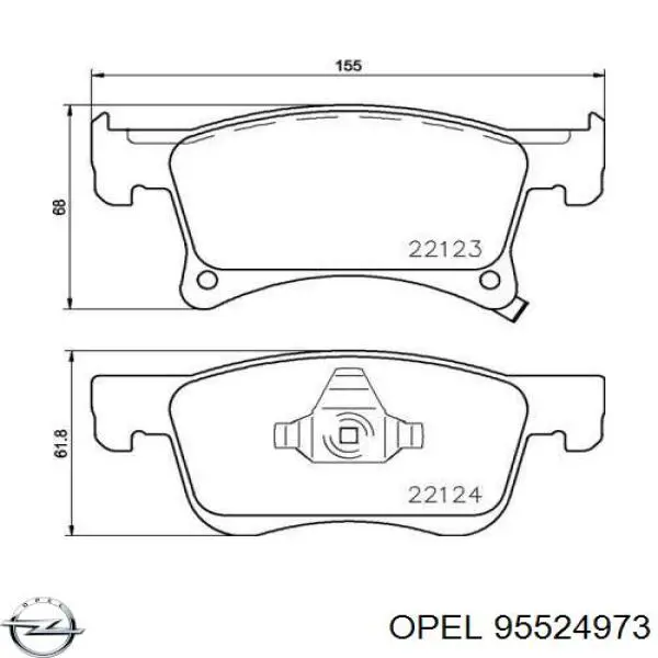Pastillas delanteras Opel Corsa  (2014-2026)
