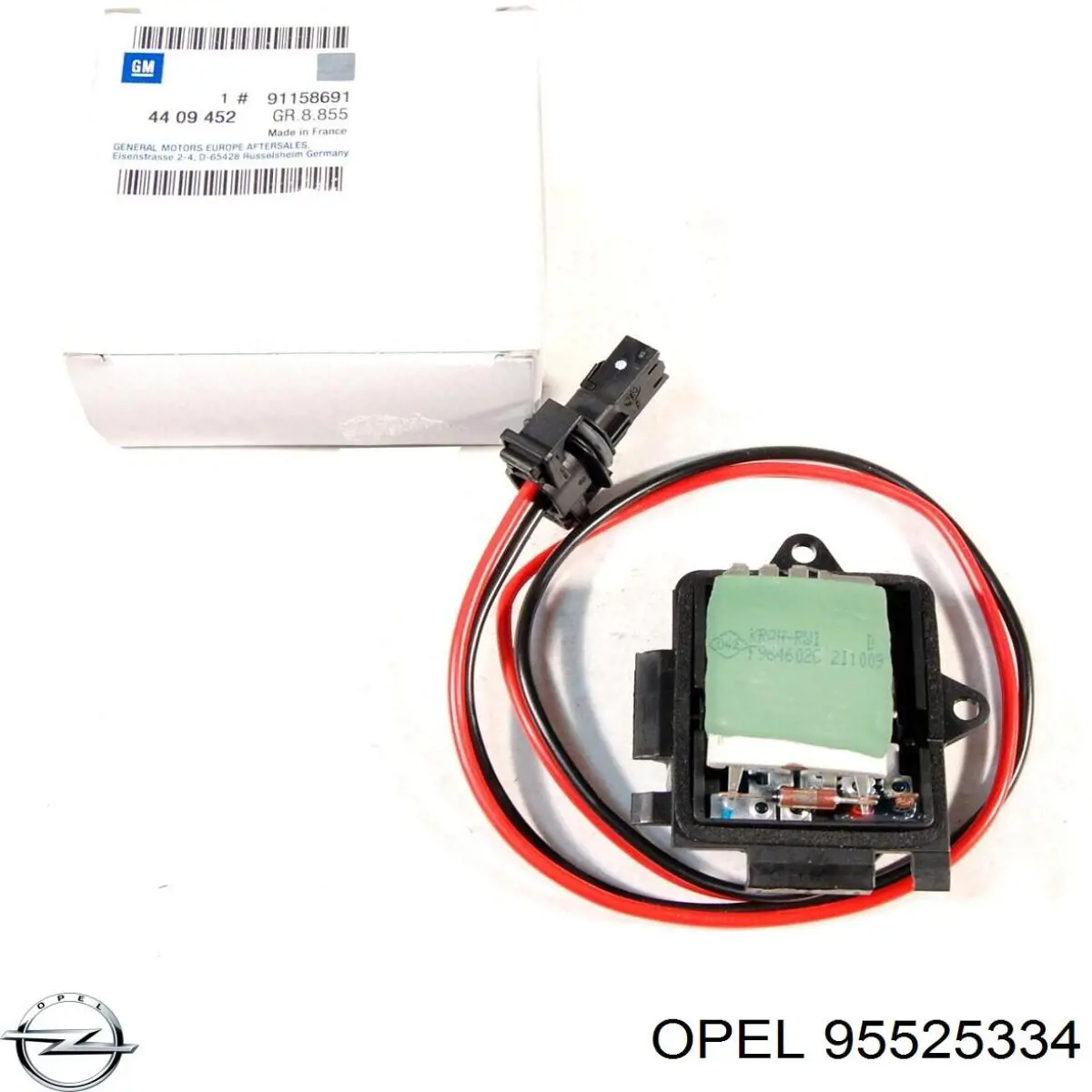 95525334 Opel resitencia, ventilador habitáculo