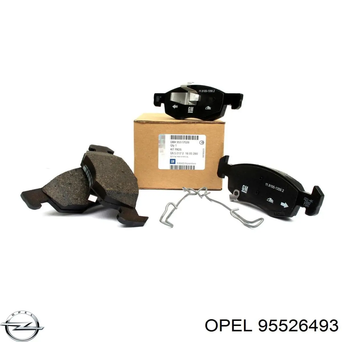Disco de freno trasero 95526493 Opel