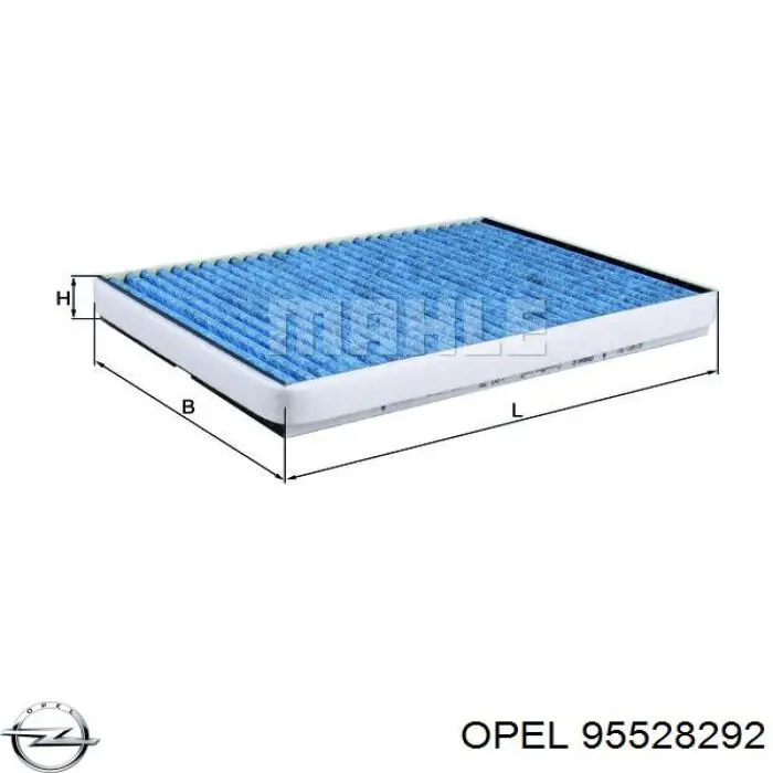 Filtro de cabina Opel 95528292 precio, desde 35,06 EUR
