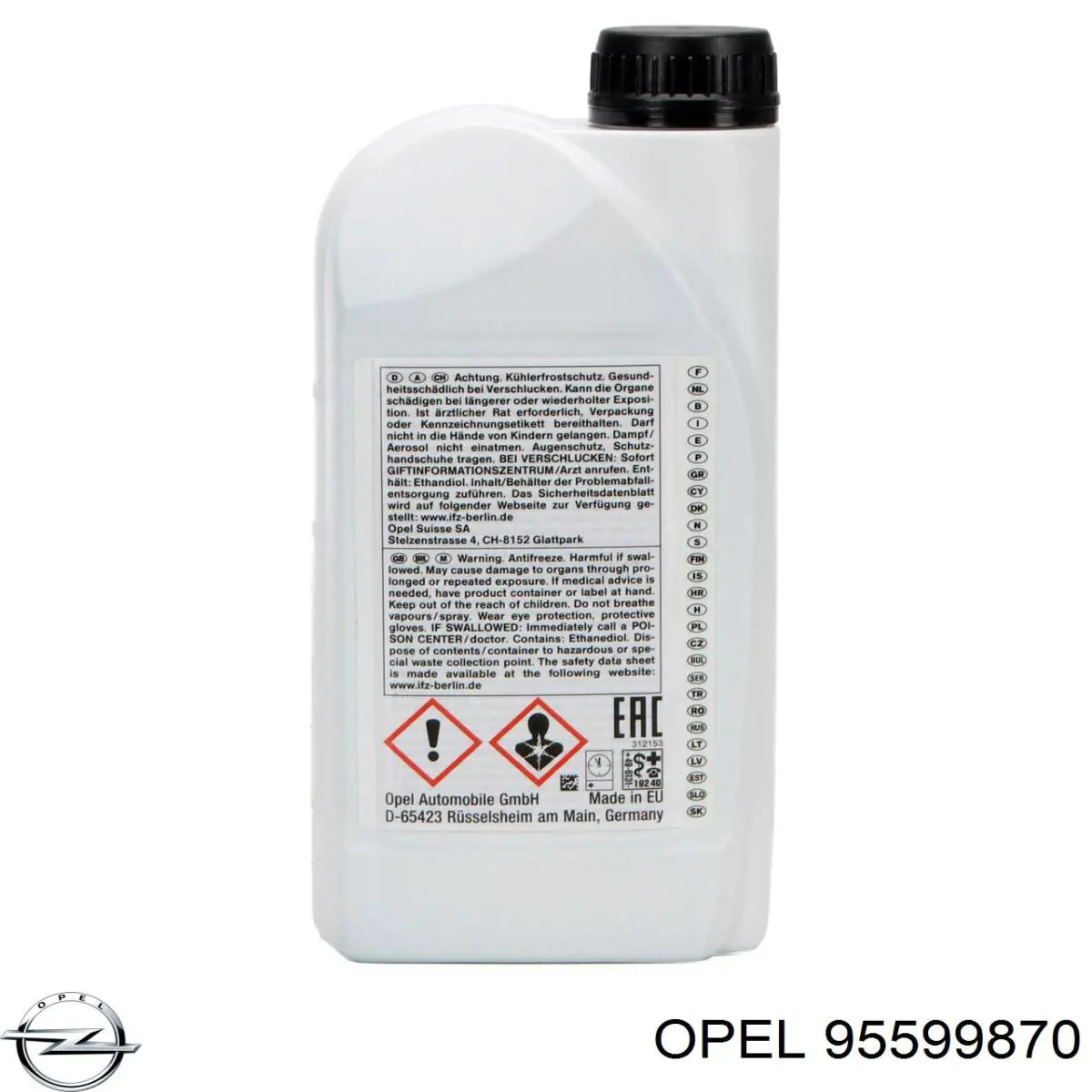 Liquido refrigerante 95599870 Opel