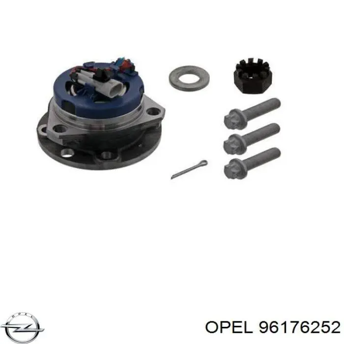 96176252 Opel cubo de rueda delantero