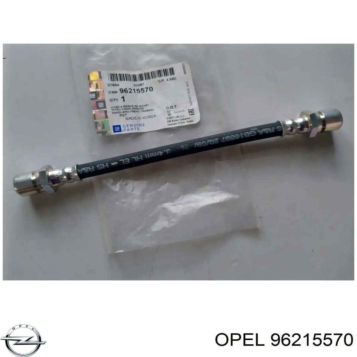 96215570 Opel tubo flexible de frenos trasero