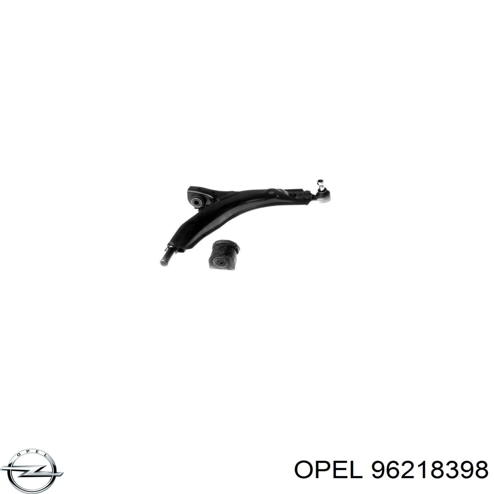 96218398 Opel barra oscilante, suspensión de ruedas delantera, inferior derecha