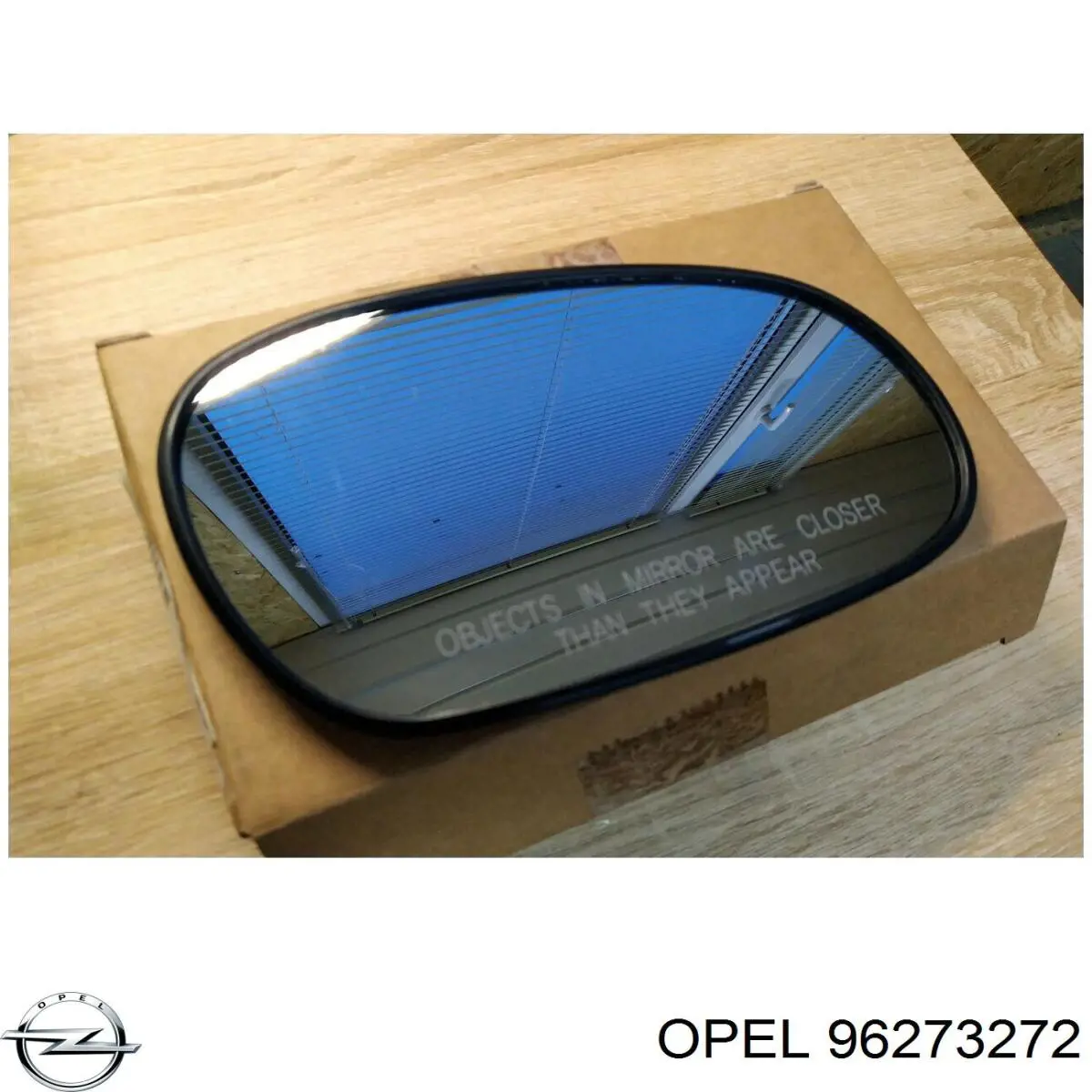 96273272 Opel cristal de espejo retrovisor exterior derecho