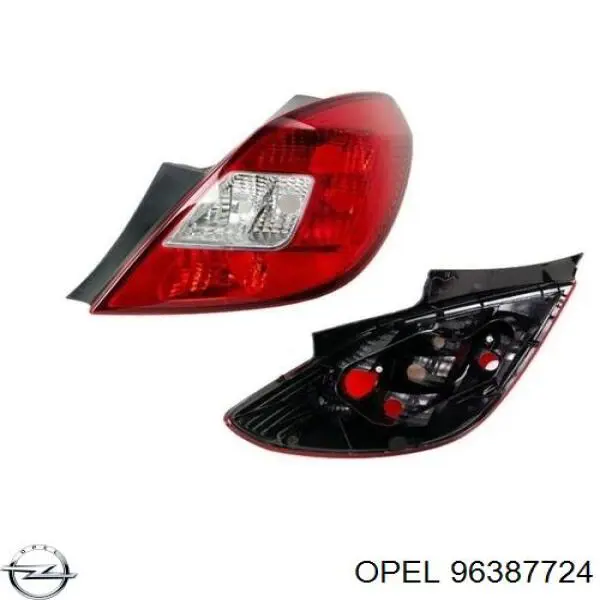 96387724 Opel piloto posterior exterior izquierdo