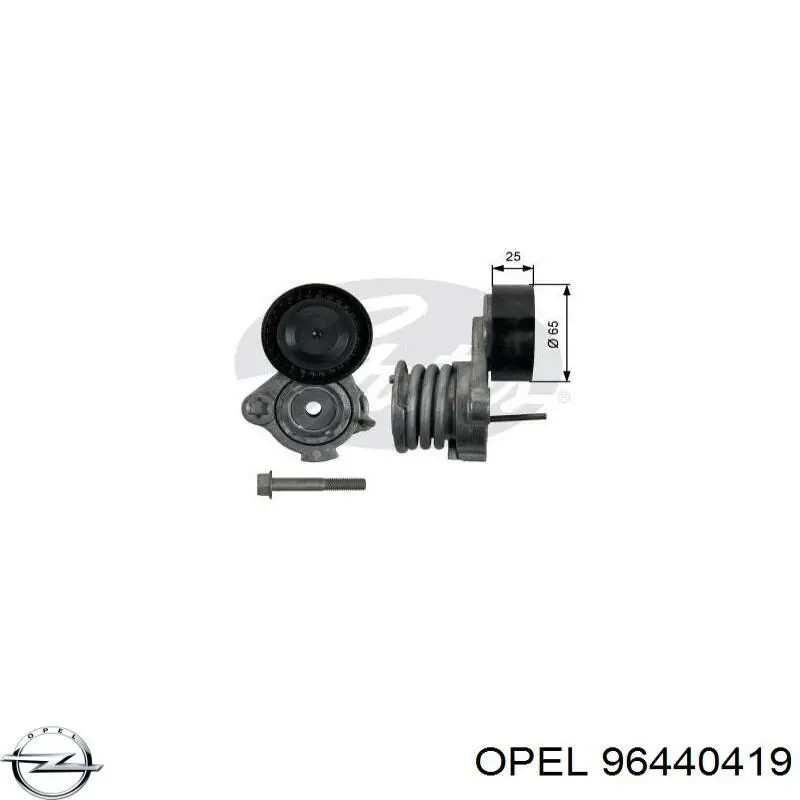 96440419 Opel tensor de correa, correa poli v