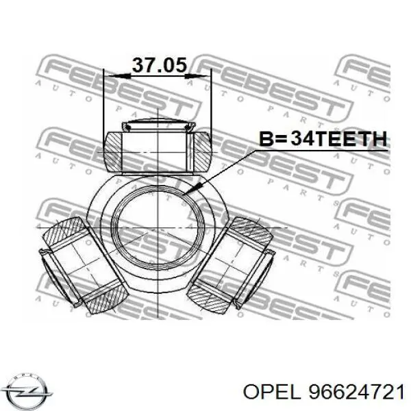 Semieje delantero izquierdo Opel 96624721 precio, desde 78,41 EUR