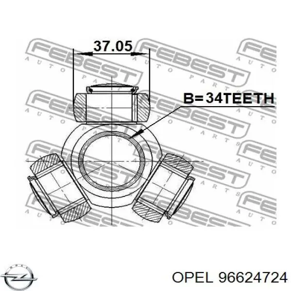 Semieje delantero derecho General Motors 96624724 precio, desde 90,02 EUR