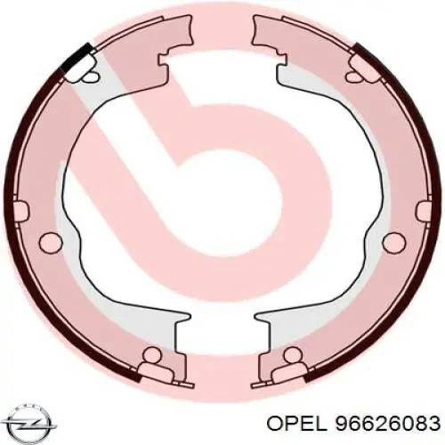 96626083 Opel zapatas de freno de mano