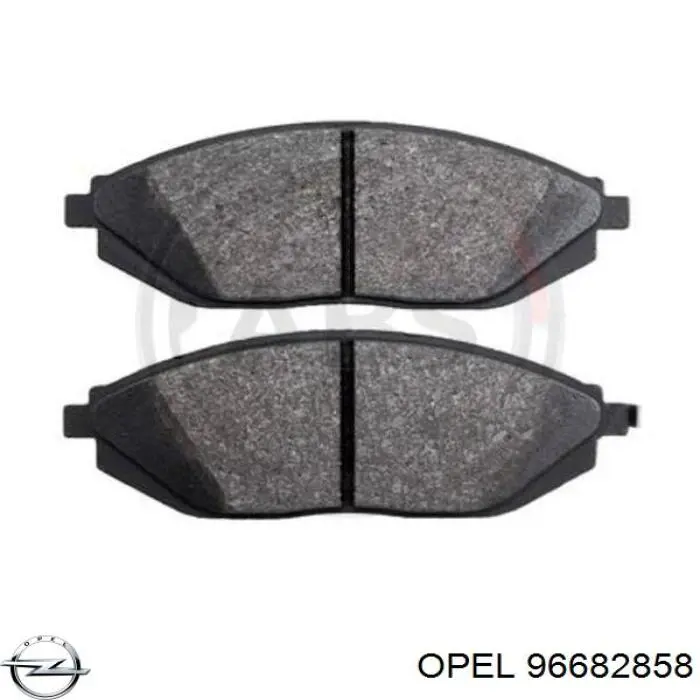 96682858 Opel pastillas de freno delanteras