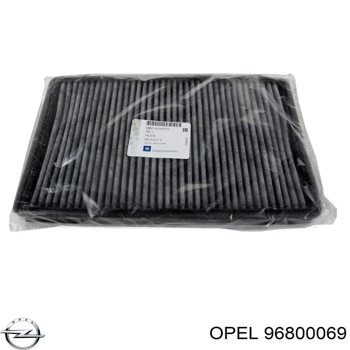 96800069 Opel filtro de habitáculo