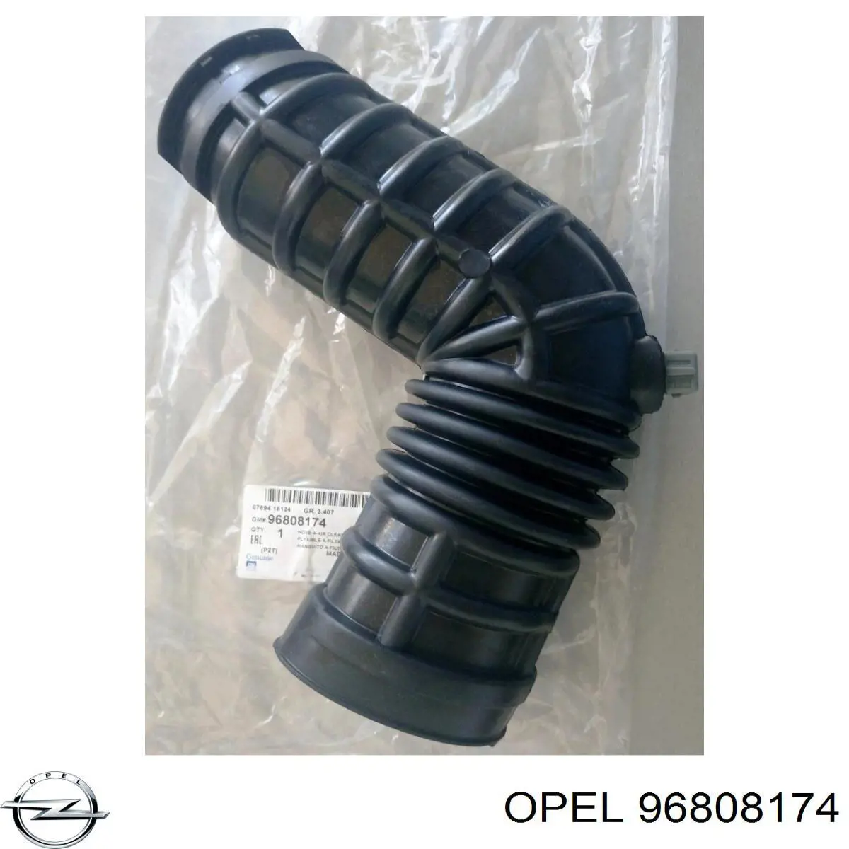 96808174 Opel tubo flexible de aspiración, salida del filtro de aire