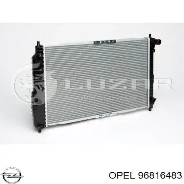 96816483 Opel radiador refrigeración del motor