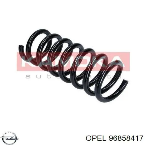 96858417 Opel muelle de suspensión eje trasero