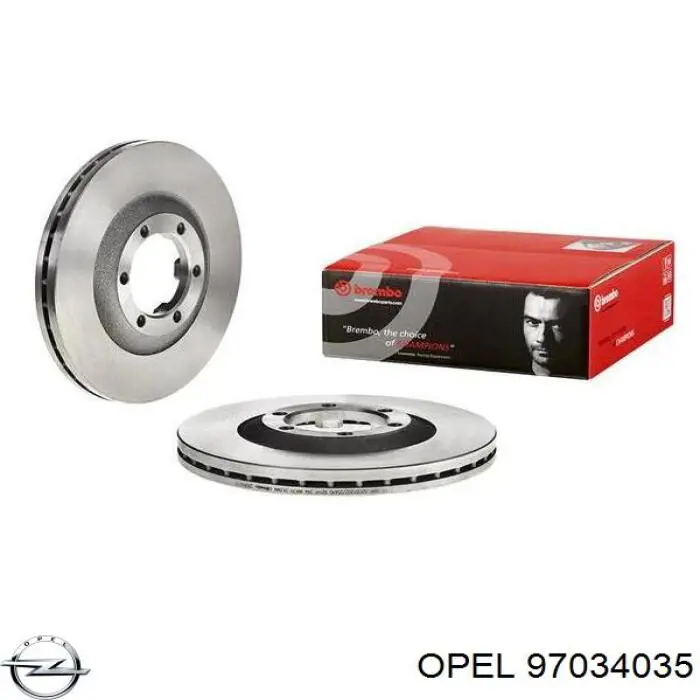 Disco de freno 97034035 Opel