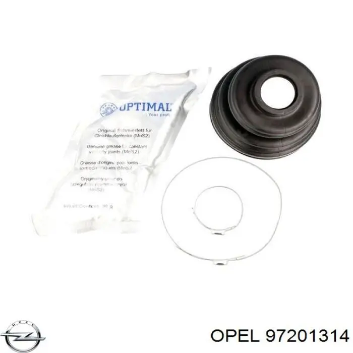 97201314 Opel fuelle, árbol de transmisión trasero interior