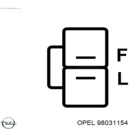 Alternador del motor Opel 98031154 precio, desde 142,08 EUR