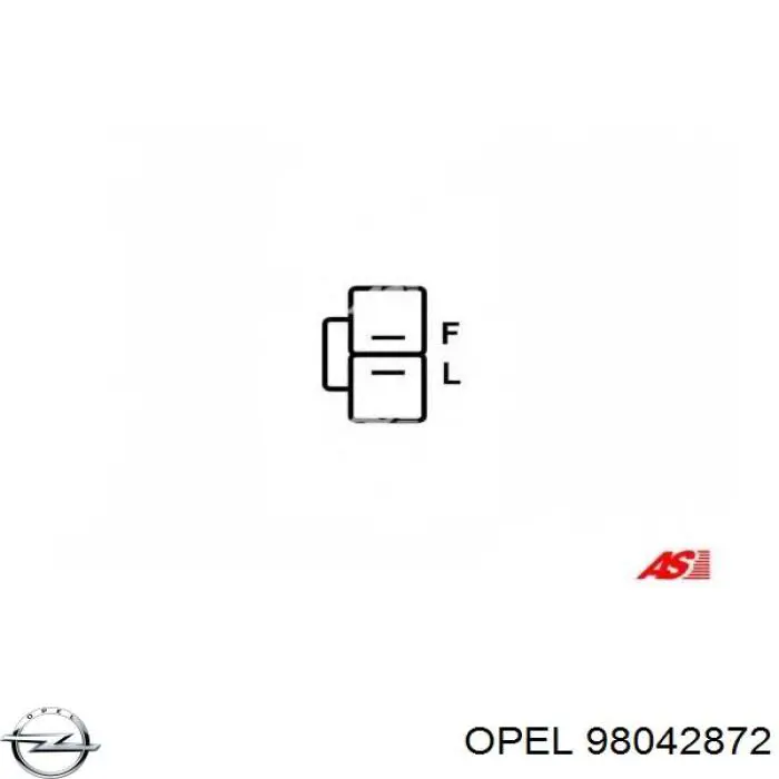 98042872 Opel alternador