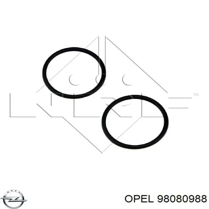 98080988 Opel radiador de aceite