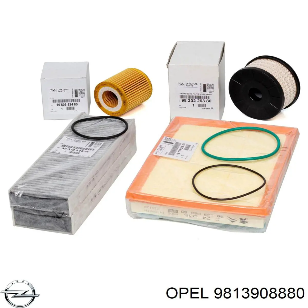 9813908880 Opel filtro de aire