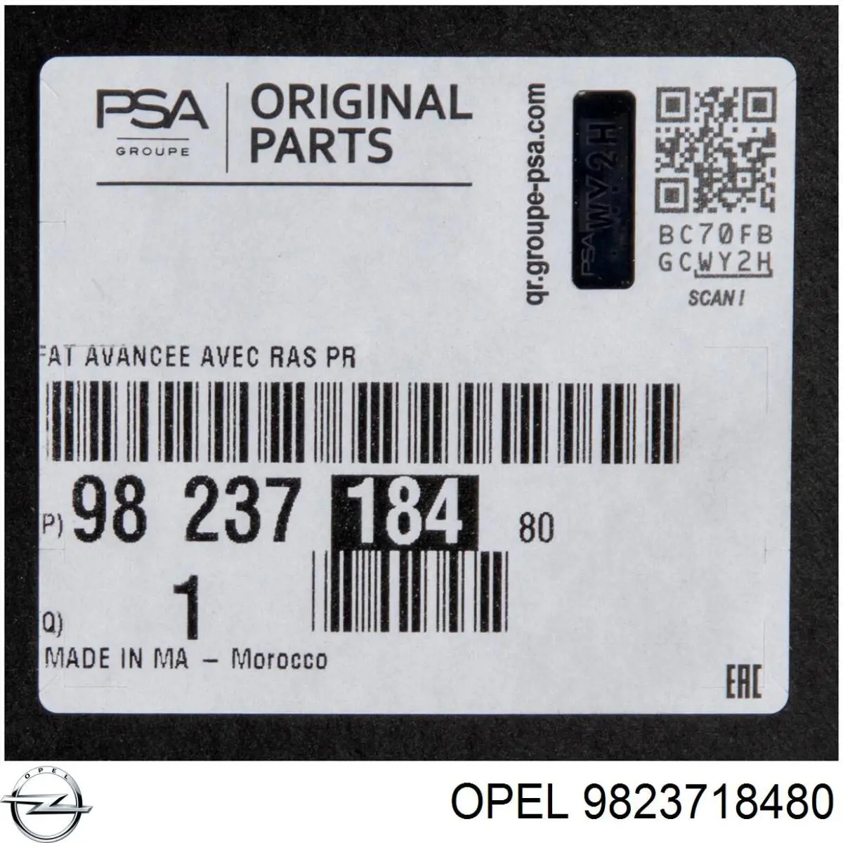  Soporte de radiador Peugeot 2008 2