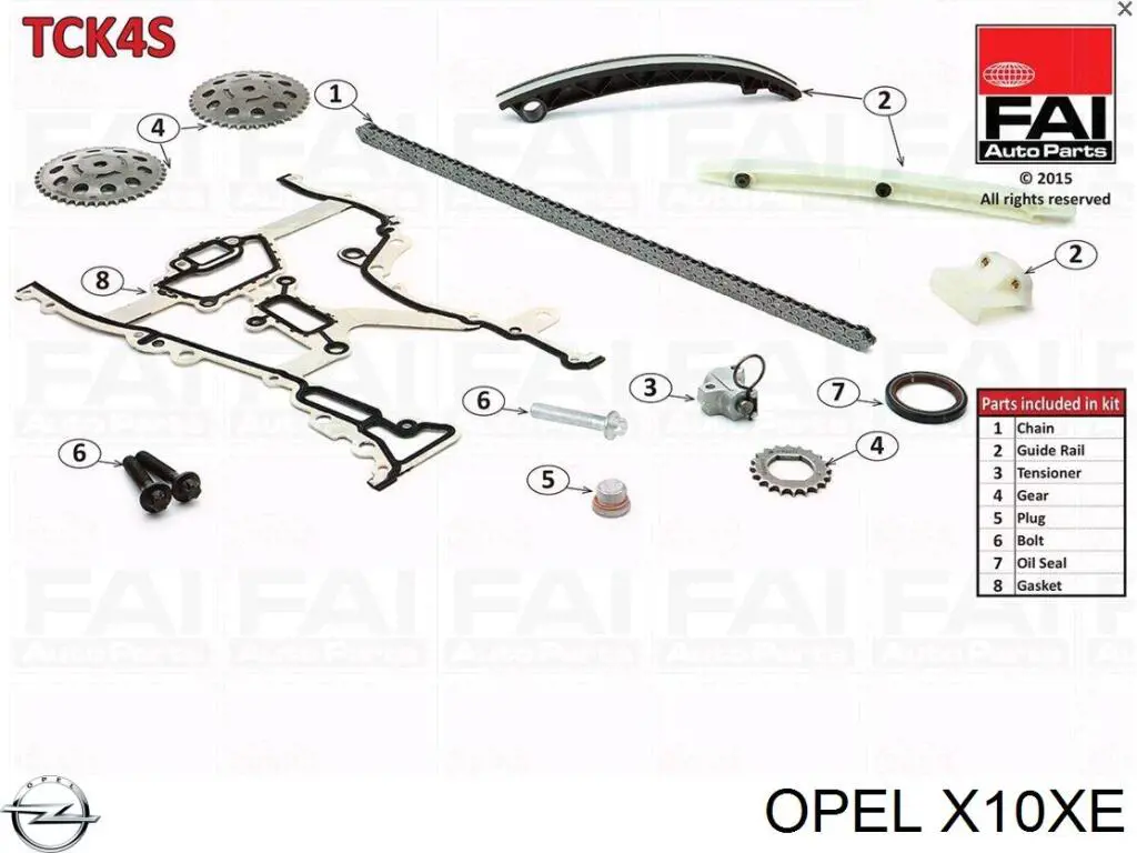 X10XE Opel Motor completo