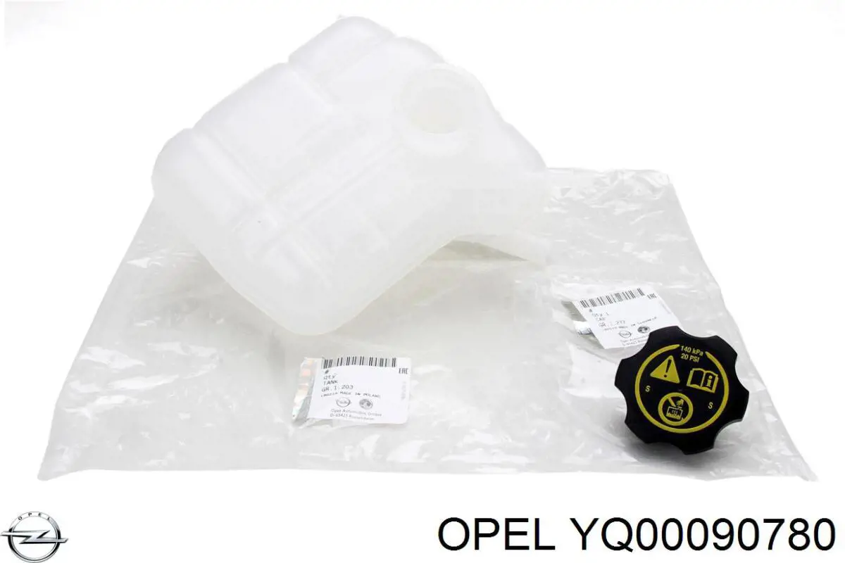 Deposito de limpiaparabrisas Opel YQ00090780 precio, desde 3,27 EUR