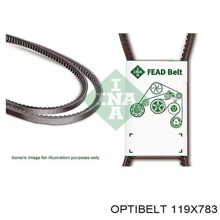 11 9X783 Optibelt correa trapezoidal