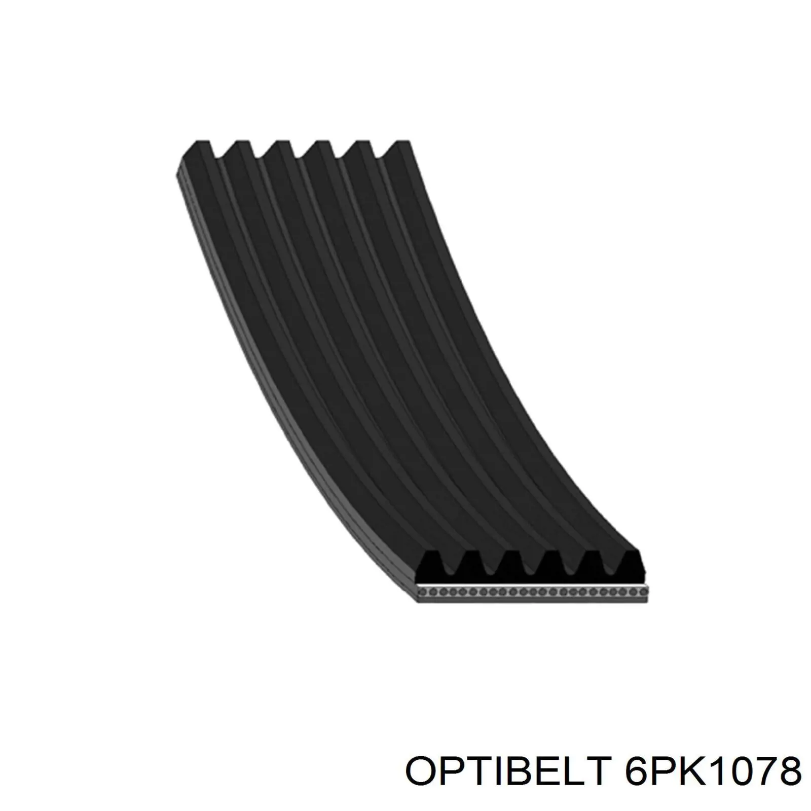 6PK1078 Optibelt correa trapezoidal