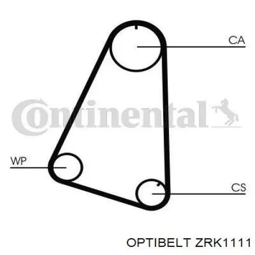 ZRK1111 Optibelt correa distribucion