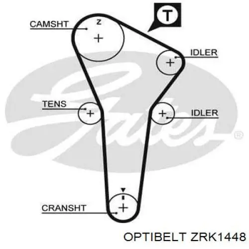 ZRK1448 Optibelt correa distribucion