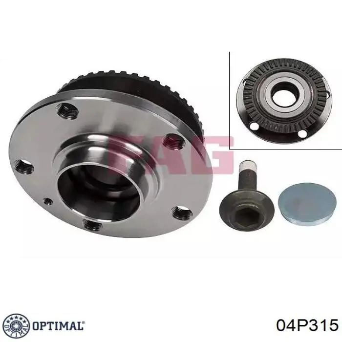 04P315 Optimal Buje de rueda trasero