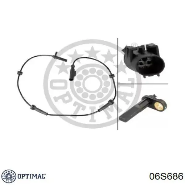 06S686 Optimal sensor abs trasero derecho