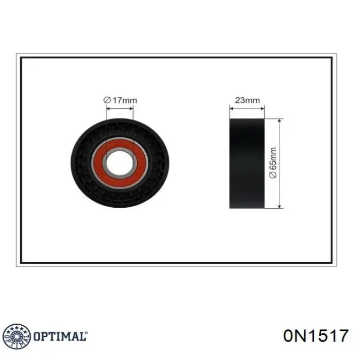 0N1517 Optimal tensor de correa, correa poli v