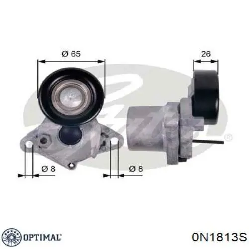 Polea tensora correa poli V para Hyundai Matrix FC