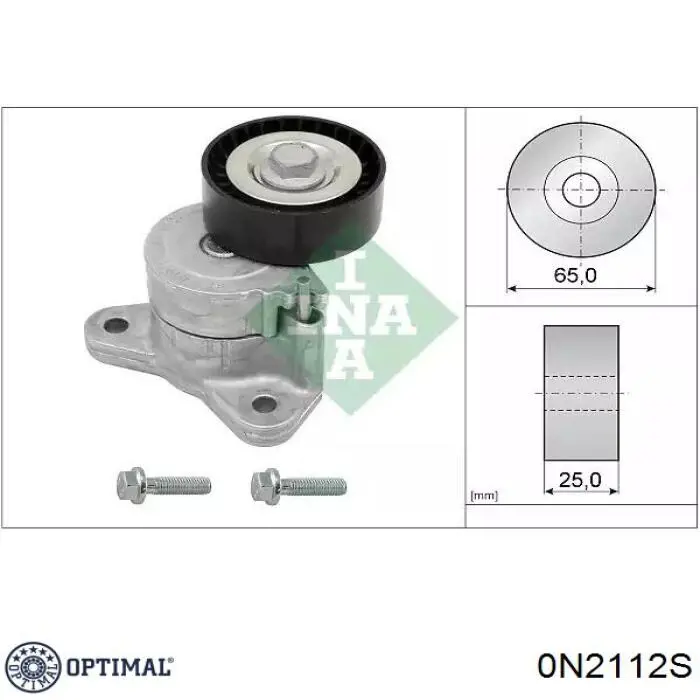 Rodillo tensor correa poli V Optimal 0N2112S precio, desde 13,34 EUR