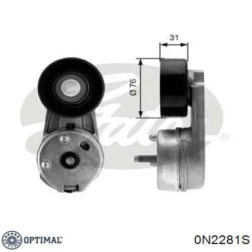 Tensor de correa auxiliar Land Rover Range Rover III (2002-2009)