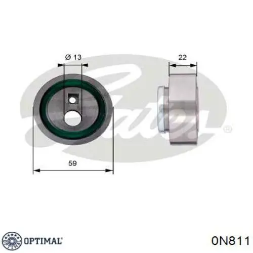 0-N811 Optimal rodillo, cadena de distribución