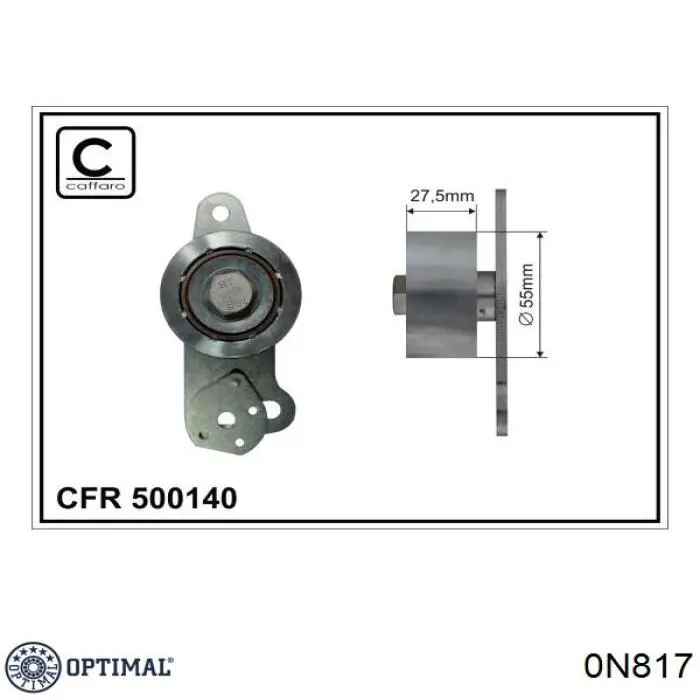 0N817 Optimal rodillo, cadena de distribución