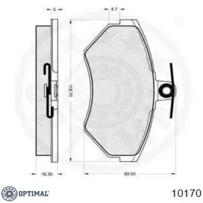 Pastillas de freno delanteras Seat Ibiza 2 6K1