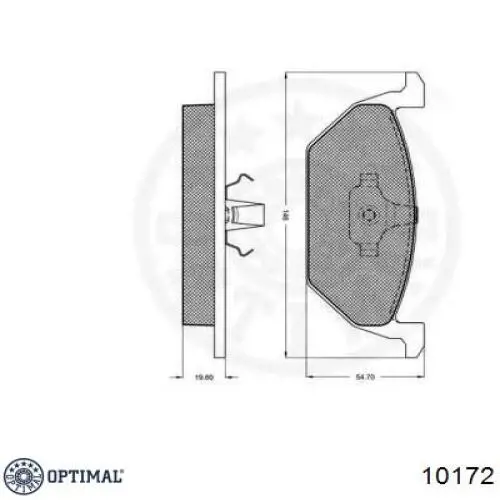 Pastillas de freno delanteras Seat Ibiza 5 KJ1, KJG