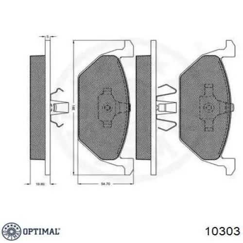Pastillas de freno delanteras Seat Ibiza 5 KJ1, KJG