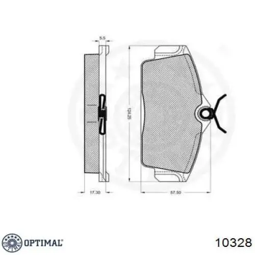 Pastillas de freno delanteras Nissan Primera P11