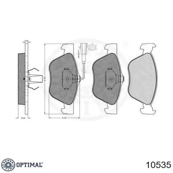 Pastillas de freno delanteras Alfa Romeo 156 932