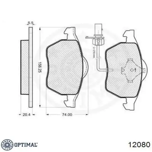 Pastillas de freno delanteras Audi A6 4F2