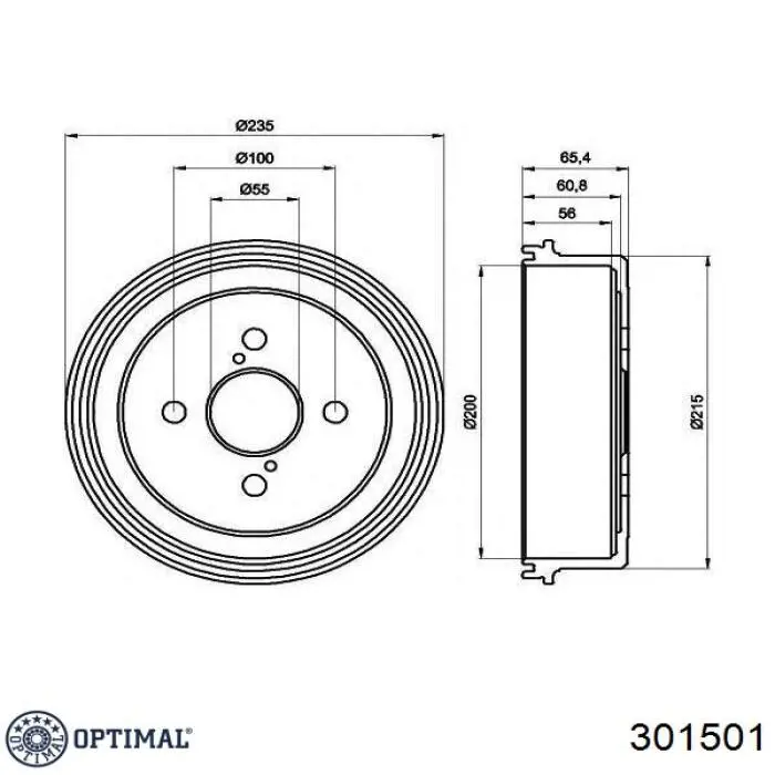 Comprar 301501 Optimal Cojinete de rueda delantero