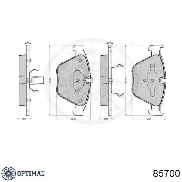 Pastillas de freno delanteras BMW 3 E90