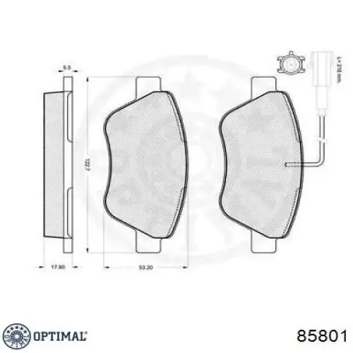 Pastillas de freno delanteras Fiat Stilo 192